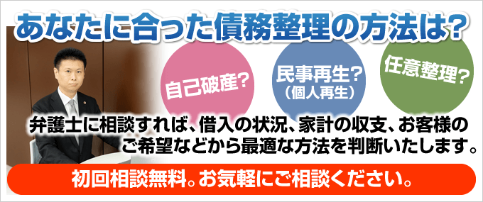 あなたに合った債務整理の方法は